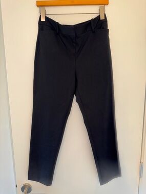 Liz Claiborne Black Women's Trousers with Logo Waistband